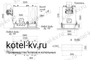 Чертеж котла КВм 1.6 с ЗП РПК