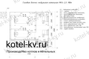 Чертежи газовой модульной котельной 2 МВт с ГВС